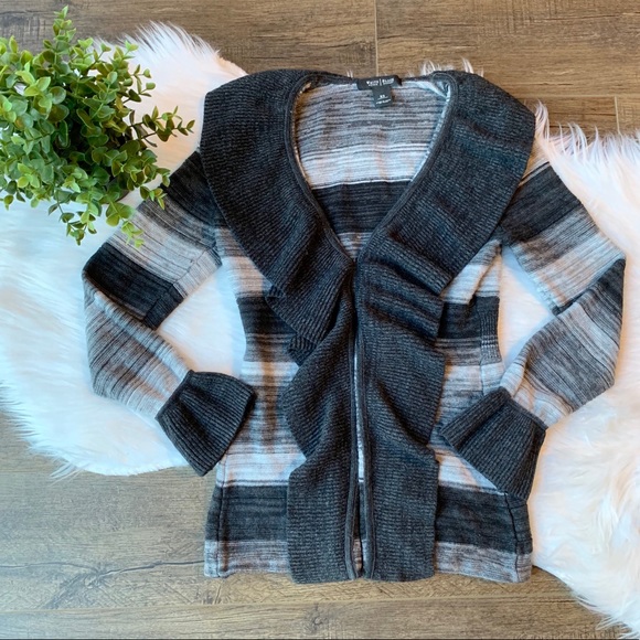 White House Black Market Sweaters - ❤️SOLD WHBM wool ruffle cardigan sweater